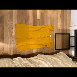 Madewell yellow mini dress